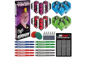 ‎RED DRAGON RED DRAGON Darts – Professionelles Dartzubehör | Mehrere Optionen verfügbar | Komplettes Dartzubehör (Flights, Schäfte, Griffwachs und mehr) oder Präzisions-Dart-Übungsringe