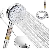 Cobbe Shower Head with 20 Stage Filter and Hose, 6+1 Jet Modes, Powerful Integrated Cleaning Function, Removes Up to 99% of C