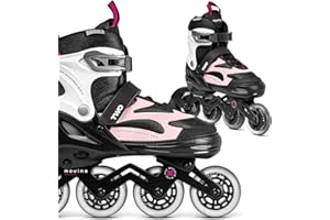 ‎MOVINO Movino Inline Skates Cruzer Two Rollschuhe Kinder Mädchen Jungen Inliner Rollerskates Fitness Sport Outdoor Inliner für Kinder Inlineskates Verstellbar Großen Rädern 80 mm Kids-Inliner