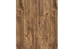 Timeet Self Adhesive Wallpaper Wood Effect Sticky Back Plastic Vintage Distressed Brown Wood Vinyl Wrap Film Decorative Furniture Sticker Peel and Stick for Countertop Cabinet Wardrobe 44x200cm