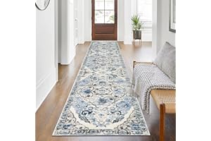 Enyhom Langer Flur Teppich Läufer, Klassisch Waschbar Schlafzimmer Läufer, Hochwertig rutschfest Küchenläufer Teppich Weich Schmutzfänger Fußmatte Eingangstürmatte für Innen Außen, 60 x 240 cm