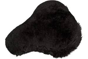 Reissner Lammfelle, copertura della sella in pelle di agnello, per biciclette, e con corona in pelliccia intrecciata (FSB C)