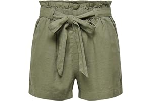 Only&JDY Jacqueline de Yong JDYSAY MW Linen Shorts WVN Noos