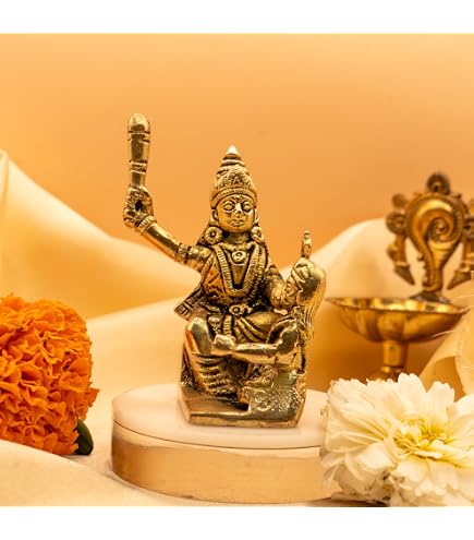 Buy HC- Baglamukhi MATA Brass puja Idol for Home Temple to Bring
