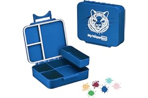 My Vesperbox® Brotdose für Kinder mit Fächern Liv [MADE IN GERMANY] - Lunchbox mit Trennfächern - Bento Box - Jausenbox - Brotzeitbox für Schule & Kindergarten - Vesperdose für Jungen & Mädchen