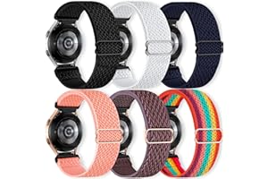 chinbersky 20mm Nylon Armband Kompatibel mit Samsung Galaxy Watch 5/Glaxy Watch 5 Pro/Galaxy Watch 4/Watch 4 Classic 42mm 46mm/Active 2 40mm 44mm/Active 40mm/Watch 3 41mm/Gear Sport/Gear S2 Classic