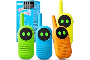 Walkie Talkie Kinder ab 3 4 5 6 7 8 Jahre, NXGKET 4er Set Aufladbar Walkie Talkies, Funkgerät Radio Walki Talki, Spielzeug Geschenke für 3–12 Jährige Junge Mädchen zum Geburtstag Weihnachten Ostern