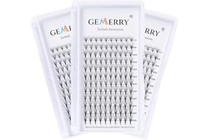 3pcs Extension Ciglia 12D Ciglia a Ciuffetti Volume Russo 0.07 C curl 8-14mm Mix Ciglia Seta Professionali Premade 12D Lashes Extensions di GEMERRY (12D-0.07C-mix 8-14mm x3)