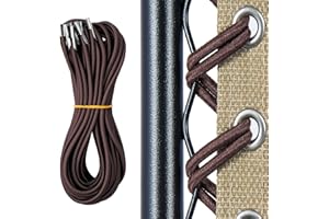 OFFCUP Remplacement Corde, 4Pcs Corde Remplacement élastiques Universelle, Lacets Elastiques Zero Gravity Chaise pour Transat Pliante Inclinable Chaises, Fauteuil Relax, Chaise Longue (Brun)