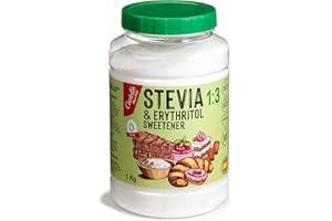 Édulcorant Stevia + Erythritol 1:3 | 1g = 3g de Sucre | Substitut de Sucre 100% Naturel - 0 Calories - 0 Indice Glycémique - Keto et Paleo - 0 Glucides - Non-OGM - Castello since 1907-1 kg