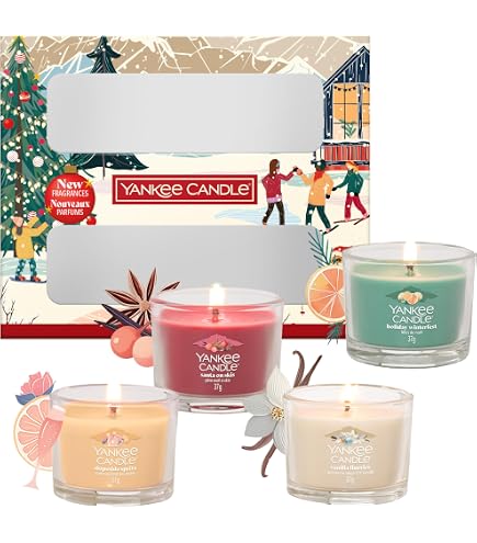Yankee Candle Home Inspiration - Set di 6 candele votive, confezione regalo, 6 squisite votive per aromi incantevoli e un'atmosfera accogliente