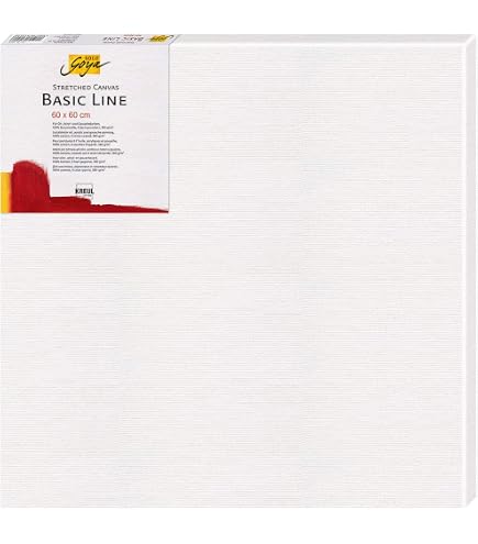 Cadre Toile Idena 30x30cm - 100% Coton 380g/m² Pour Peinture Huile/Acrylique