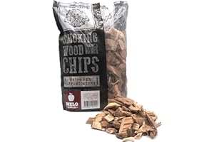 HARDCORE BARBECUE EST 2015 Chips MELO - Apple - Madera para ahumar Hardcore Barbacoa - Piezas de madera para ahumar al Sabor de Hickory- Aproximadamente 500-700 gr