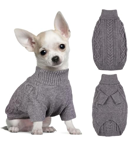 Suéter de punto XXS para chihuahua, yorkshire terrier, teckel, perros pequeños y hembras, machos, para otoño e invierno | Leroy Merlin Suéter de punto XXS para chihuahua, yorkshire terrier, teckel, perros pequeños y hembras, machos, para otoño e invierno | Leroy Merlin