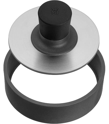 Pressa Per Hamburger Regolabile Antiaderente 12cm – Include 100 Fogli Di Carta Cerata, Alluminio