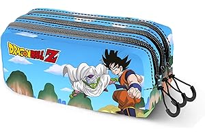 Karactermania Dragon Ball (Bola de Dragón) Goku Piccolo-Estuche Portatodo Trick Fan 2.2, Azul, 23 x 11 cm