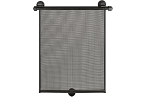 EZIMOOV Pare-Soleil Voiture Ezi Sun pour Fenêtre Arrière, Plastique Recyclé, Fixation par Ventouses