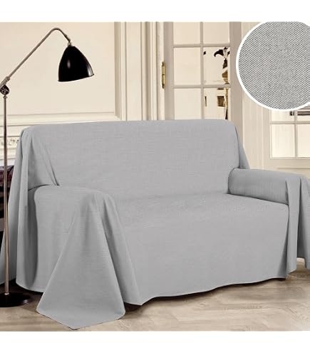 BIANCHERIAWEB Telo Arredo Copritutto Varazze In 100% Cotone - Singolo 180x270 Cm, Colore Arancio, Made In Italy - 2