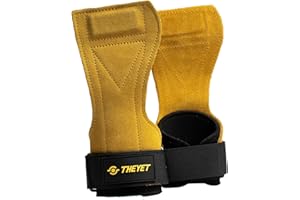 Theyet Maniques pour Crossfit en Cuir sans Trous Unisexe | Gants de Gym Cross Training Hommes et Femmes | Protection pour Les Mains Tractions Haltérophilie Barres de Fitness Calisthénie Gymnastique