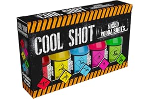 Cool Shots Mixed Vodka Shots 5x20ml | Strawberry, Tropical, Blue Original, Berry Burst, Apple | Perfect for Christmas, Stocking Fillers, Gifts, Parties and Celebrations