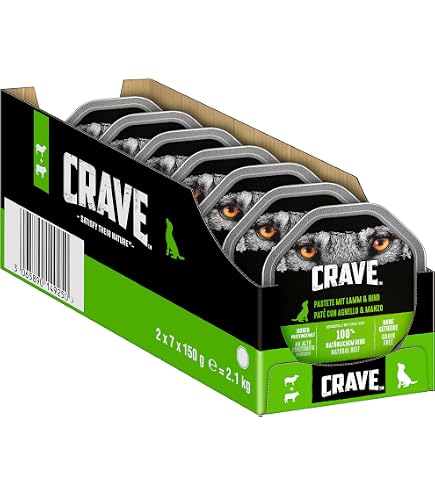 Crave Adult Trockenfutter mit Truthahn & Huhn, 3 Beutel, 3x2,8kg  Premium  Hundefutter trocken mit hohem Proteingehalt und ohne Getreide  Hergestellt  mit 100 Prozent natrlichem Huhn : Amazon.de: Haustier