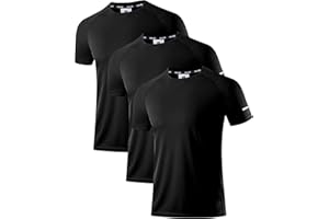 Holure Men's Quick-Dry Sportswear T-Shirts,1/3/5 Pack Breathable Moisture Wicking Gym Tops for Training & Workout,Short Sleeve Tees