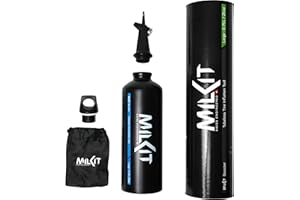 milKit Tubeless Booster - Il pluripremiato gonfiatore per pneumatici per bicicletta tubeless - Gonfiare i tuoi pneumatici Tubeless rapidamente e facilmente ovunque con una spinta!