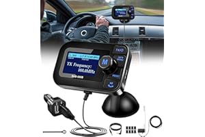 DeeprBlu DAB Adapter für Autoradio, 2.3" DAB Plus Radio Auto FM Transmitter DAB+ Digitales Radio Adapter mit Bluetooth Freisprechanruf, Autoradio Bluetooth DAB+Aux Out+USB KFZ Ladegerät+TF Musikplayer