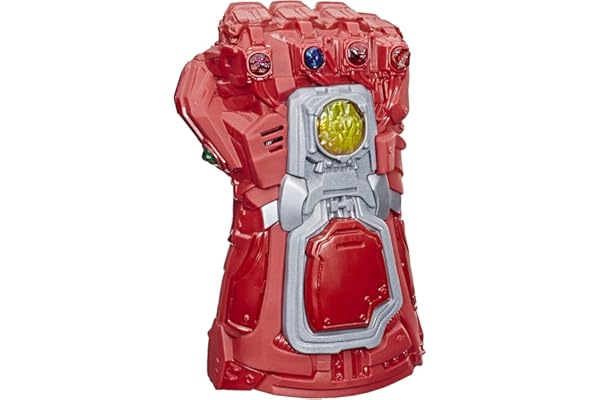 Marvel Avengers: Endgame Red Infinity Gauntlet Electronic Fist Roleplay Toy with Lights and Sounds for Children Aged 5 and Up