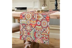 HANRUNSI Camino de Mesa de Color 40 x 140 cm Camino de Mesa Bohemio para Decoración de Mesa Boda Banquete Fiesta Cumpleaños Camino de Mesa de para Comedores 2-4 Seater Camino de Mesa para Decoración de Mesa