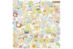SHENGO 100Pcs Kawaii Sumikkogurashi Stickers, Cartoon Anime Stickers Cute Sumikko gurashi Stickers for Laptop Water Bottle Skateboard Car Bike Luggage Phone,Vinyl Sticker for Boys Girls