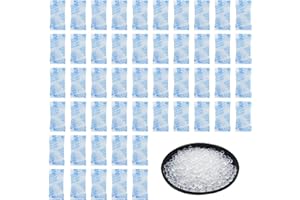 AFHGDJR 50 Silicagel Beutel,Silica Gel Bags,Packungen Silicagel Trockenmittel 1g/pack,Trockenmittel Silica Gel,Feuchtigkeit Absorber,Feuchtigkeitsentfernun Kieselgel Beutel für Safe, Schuhe, Kleidung usw.