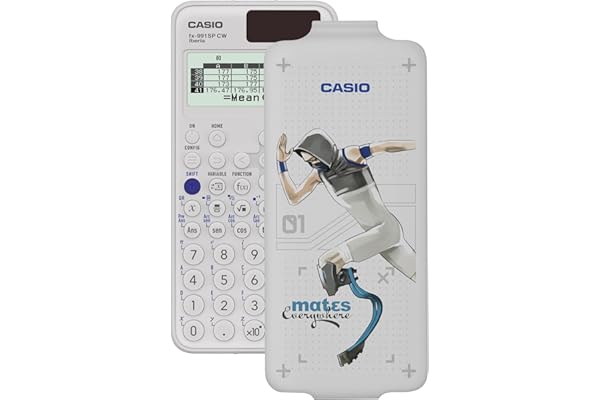 Casio FX-991SP CW - Calculadora Científica ilustrada con Corredor, Recomendada para el Currículum Español y Portugués, 5 Idiomas, más de 560 Funciones, Solar, Color Blanco
