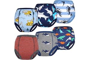 FLYISH DIRECT Calzones de Entrenamiento para Bebé Pañal de Aprendizaje Calzoncillos de niños pequeños Braguitas de Aprendizaje para niños Bebé Ropa Interior para niños