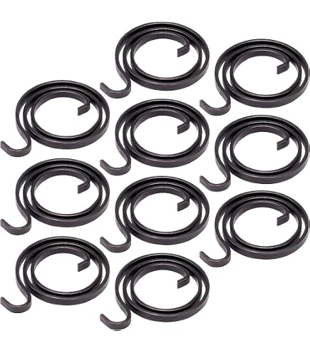 SAMTEK 6 molle per maniglie della porta, kit di riparazione per maniglie di porte a spirale da 2, 5 giri, molle di ricambio per porte spesse 2, 5 mm, molla di riparazione