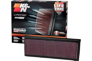 ‎K&N K&N Motorluftfilter 33-2865: Hochleistungsluftfilter, Abwaschbar, Ersatzfilter, Erhöhte Leistung, 2003-2024 (Beetle, Caddy IV, Passat, Jetta, Tiguan, Q3 Quattro, Alhambra, Yeti)