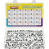 ALLECIN 24 Values Transistor Kit BJT Transistor A1015 A733 C945 C1815 S8050 S8550 S9012 S9013 S9014 S9015 S9018 2N7000 2N2222