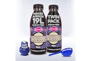 FLORIDA SODA SYRUPS Florida Soda Syrup Compatible With Sodastream - Twin Pack, Aspartame & Sugar Free (500 ml (Pack of 2), Dandelion & Burdock Sugar Free)