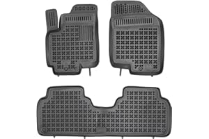 M MOTOS Gumowe dywaniki samochodowe pasują do Hyundai ix20 2010-2018 Zwiększ komfort podróży dzięki antypoślizgowym dywanikom samochodowym - dywaniki podłogowe na każdą pogodę, ochrona przed brudem