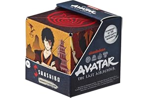 SHASHIBO Avatar The Last Airbender Shape Shifting Box - Award-Winning, Patented Magnetic Puzzle Cube w/ 36 Rare Earth Magnets - Fidget Transforms Into Over 70 Shapes (Avatar - Fire)