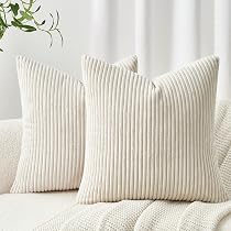 Housse De Coussin 65x65cm Lot De 4 Coussin Decoratif,Carré Lin Taie Oreiller ,avec Fermeture Eclair Invisible,pour Chambre,Canapé ,Chaise,Lit,Extérieure,Jardin Décoration Coussin (Étoile Noire) ZW1-63