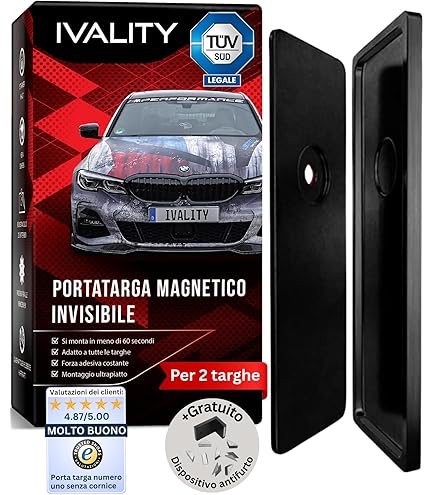 Targa Auto Europea Personalizzata - 11x52 Cm, Alluminio Goffrato, Scegli Testo E Colore - Targa Originale Da Collezione O Show - 2