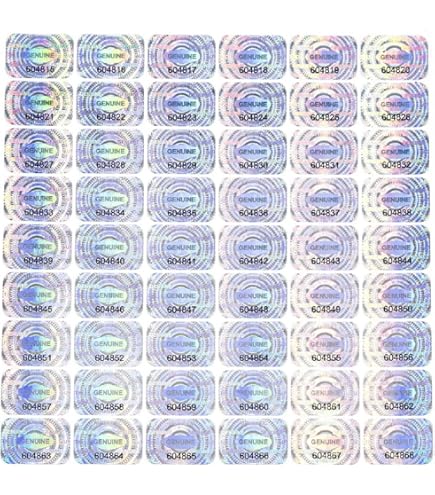 1.5/2cm High Tamper Proof Hologram Stickers High Security Labels - View #5