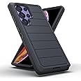 CUBIX® Drop Protection Dust Proof Back Cover Compatible for Samsung Galaxy S24 Ultra Case Heavy Duty 3-Layer Rugged Durable Military Grade Cover - Black