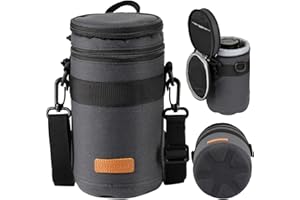 TARION Torba na obiektyw z twardym dnem, odporna na uderzenia, odporna na działanie wody, pokrowiec ochronny na obiektyw aparatu Canon, Nikon, Pentax, Sony, Olympus, granatowy, xxl, plecak