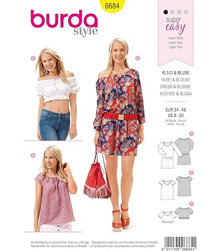 Patron Couture Debutant Burda Patron De Couture 5875 Pour Faire De Belles Robes [femmes, Taille 34-48] Niveau 1 Pour Débutants Patron Couture Femme Grande Taille