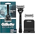 Gillette Intimate Manscape Razor for Men, Men’s Pubic Razor, Manscaping, Gentle and Easy to Use, Designed For Pubic Hair, 1 Razor Handle, 2 Razor Blade Refills, Manscaping Body Razor, Mens Razor