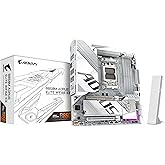 GIGABYTE B850M AORUS ELITE WIFI6E ICE LGA1851 DDR5 7600MHz(OC) PCIe 5.0 Dual M.2 NVMe WiFi 6E 2.5GbE LAN White matX Motherboard