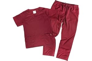 WORK TEAM Teamwork Workteam Uniforme sanitario o Conjunto Sanitario, con elástico y cordón en la cintura, Casaca y Pantalon Unisex