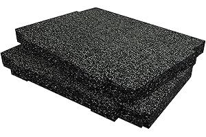 Shadow Foam Confezione di inserti compatibili con sistemi modulari Makpac, schiuma taglia e stacca per l'organizzazione della cassetta degli attrezzi (nero, 30 mm)